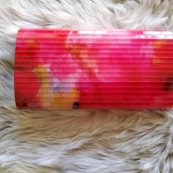 NWT Authentic Tory Burch Rayna Resin Clutch - Picture 3 of 12